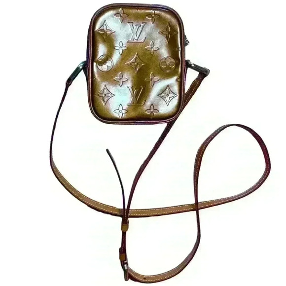 Louis Vuitton Authentic Vernis Christie PM Bronze Patent Leather Crossbody Bag - Picture 2 of 15